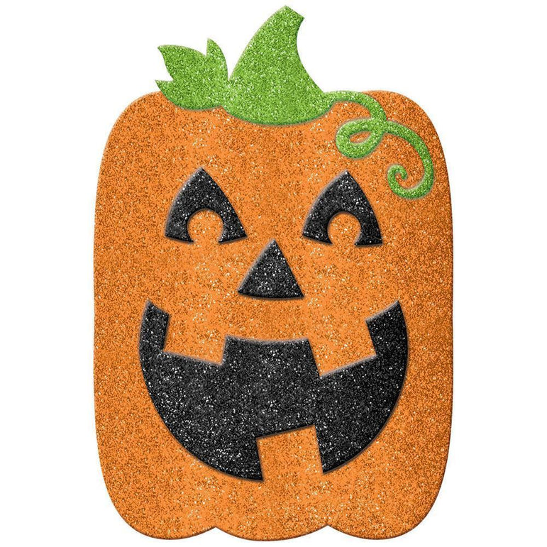 Jack O Lantern Glitter Decoration Decorations - Party Centre