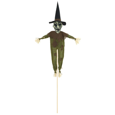 Scary Scarecrow Fabric & Plastic Yard Stakes 46in Decorations - Party Centre - Party Centre