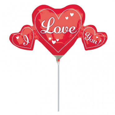 I Love You Trio Mini Shape Balloon Balloons & Streamers - Party Centre - Party Centre