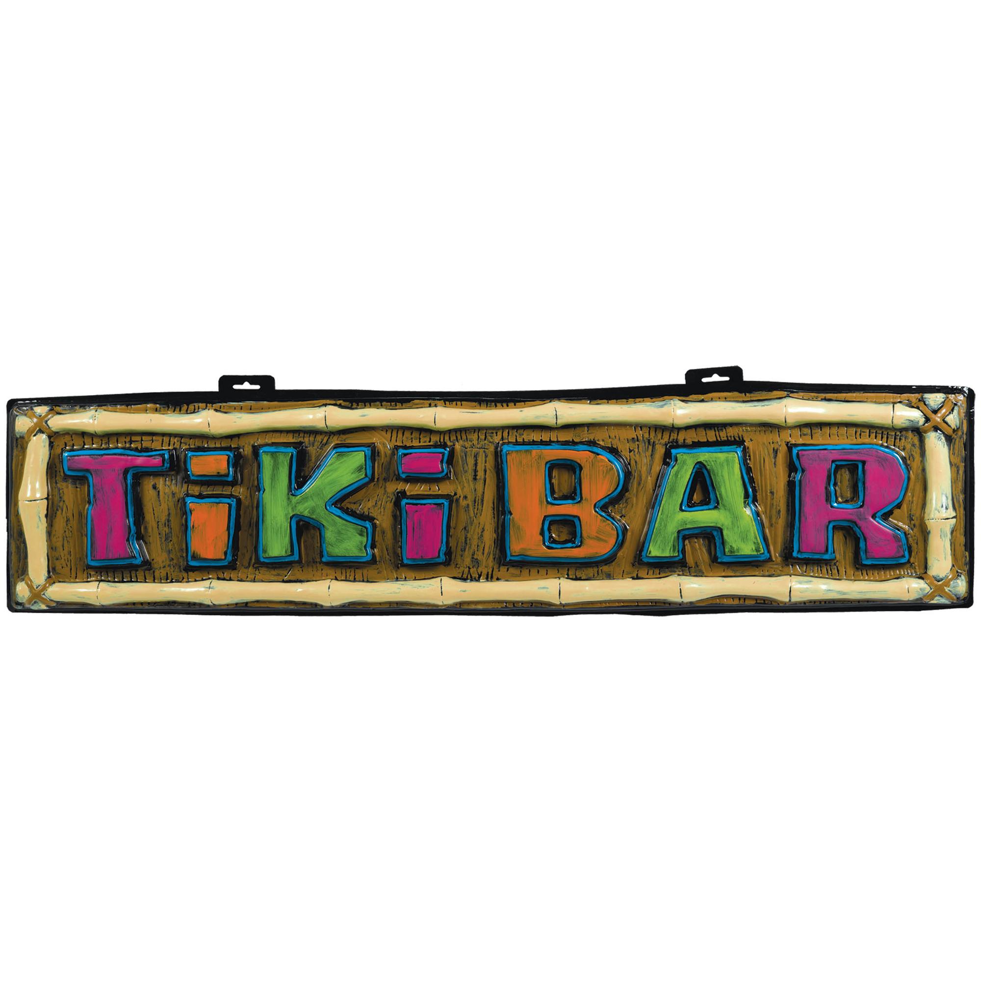 Tiki Bar Sign 10 x 42in Decorations - Party Centre - Party Centre