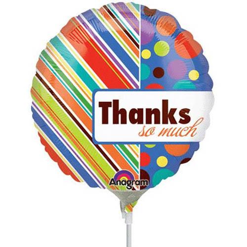 Thanks So Much Foil Balloon 9in Balloons & Streamers - Party Centre - Party Centre