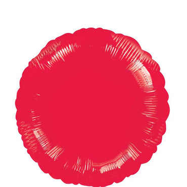 Metallic Red Round Foil Balloon 18in Balloons & Streamers - Party Centre - Party Centre