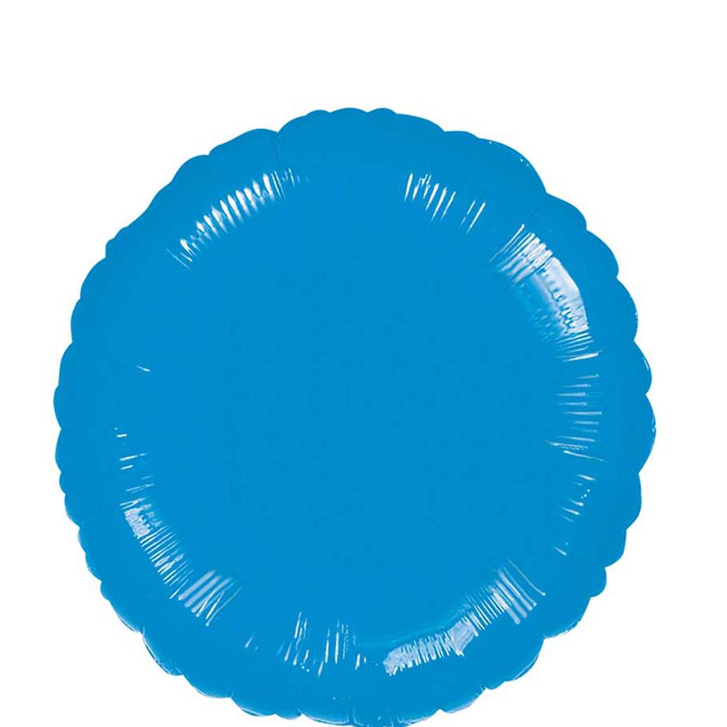 Metallic Blue Round Foil Balloon 18in Balloons & Streamers - Party Centre - Party Centre