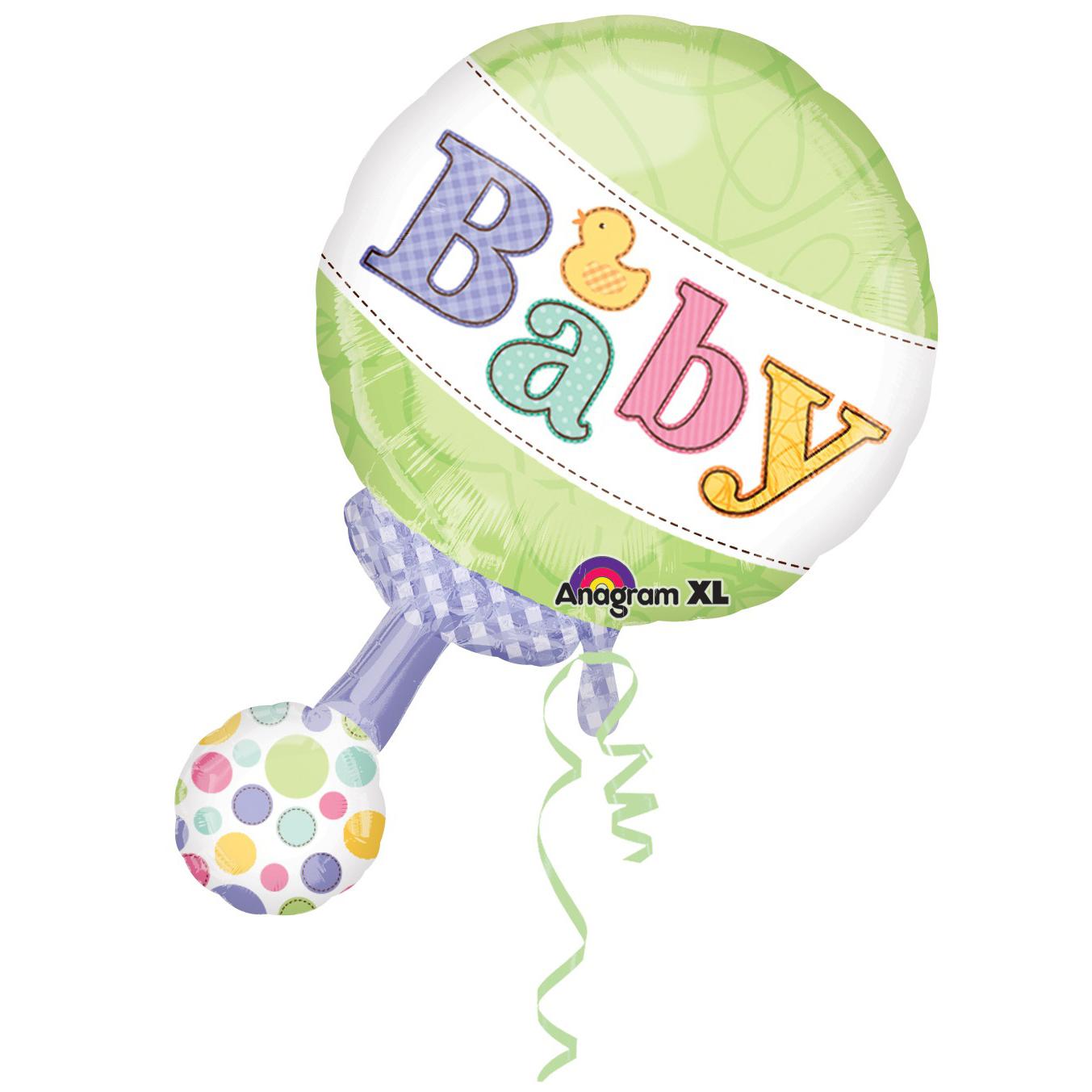 Tiny Bundle Rattle Foil Balloon 19 x 31in Balloons & Streamers - Party Centre - Party Centre