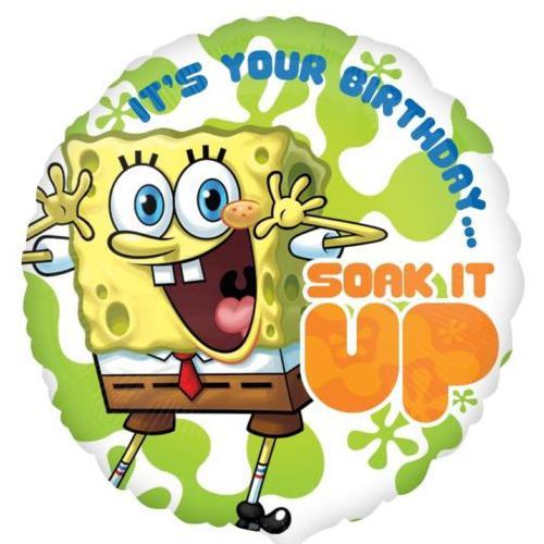 SpongeBob Birthday  Foil Balloon 18in Balloons & Streamers - Party Centre - Party Centre