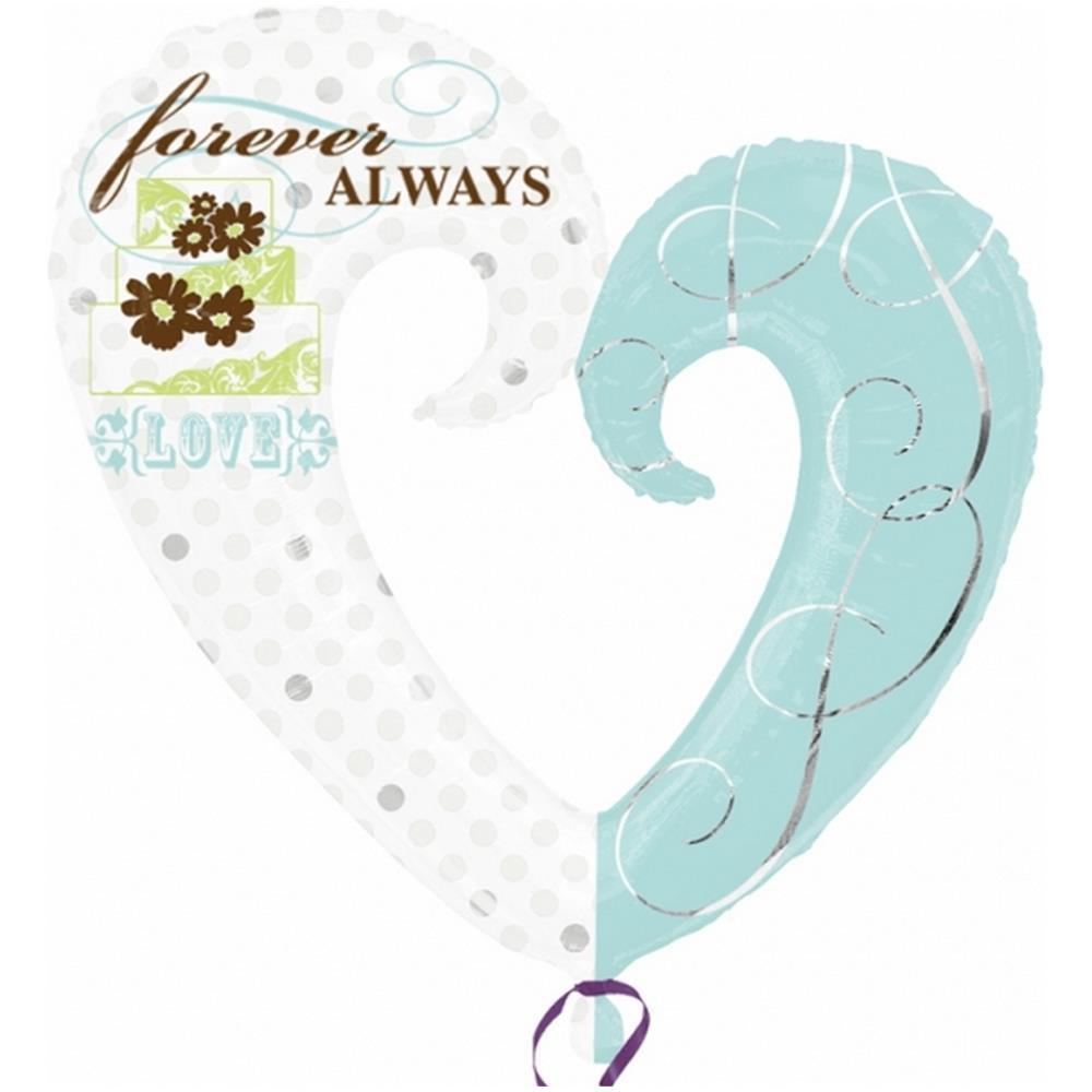 Forever Always Foil Balloon 30 x 32in Balloons & Streamers - Party Centre - Party Centre