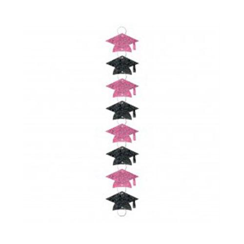 Grad Pink Ring Garland 9ft Decorations - Party Centre - Party Centre