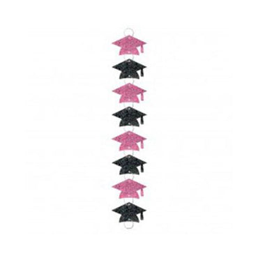 Grad Pink Ring Garland 9ft Decorations - Party Centre - Party Centre