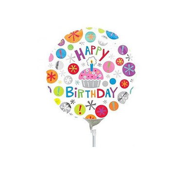 Birthday Cupcake Mini Shape Balloon Balloons & Streamers - Party Centre - Party Centre