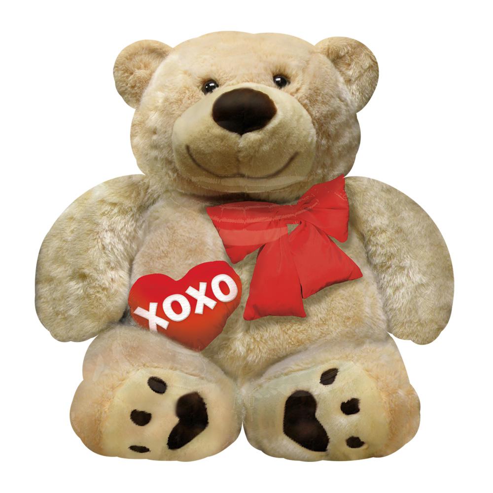 Cuddly Bear Love Foil Balloon 27 x 28in Balloons & Streamers - Party Centre - Party Centre