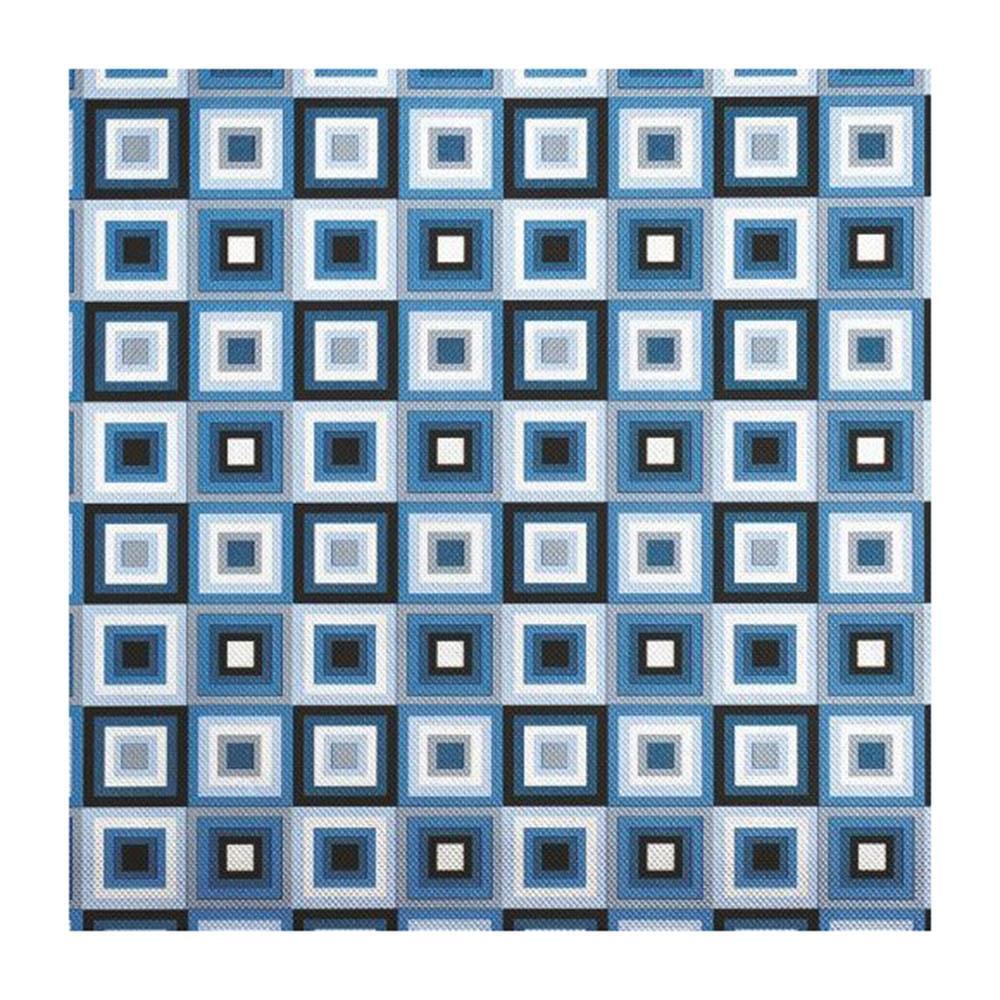 Blue Squares Foil Embossed Gift Wrap 12ft x 30in Party Favors - Party Centre - Party Centre