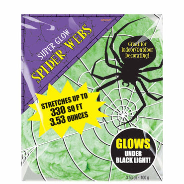 Green Spider Web 3.53oz Decorations - Party Centre - Party Centre