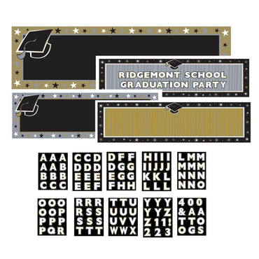 Grad Personalized Giant Sign Banners 65in x 20in Decorations - Party Centre - Party Centre