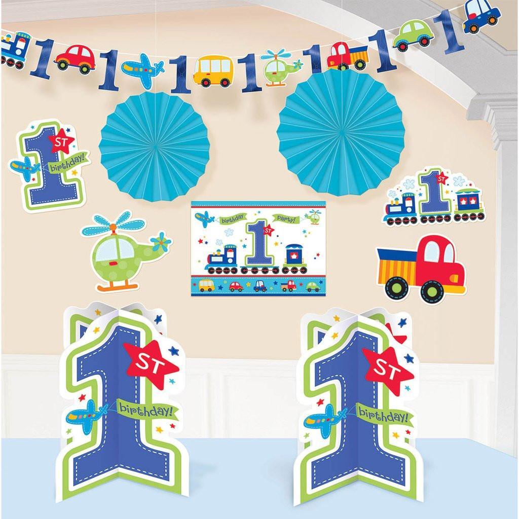 All Aboard Birthday Room Decorating Kit Decorations - Party Centre - Party Centre