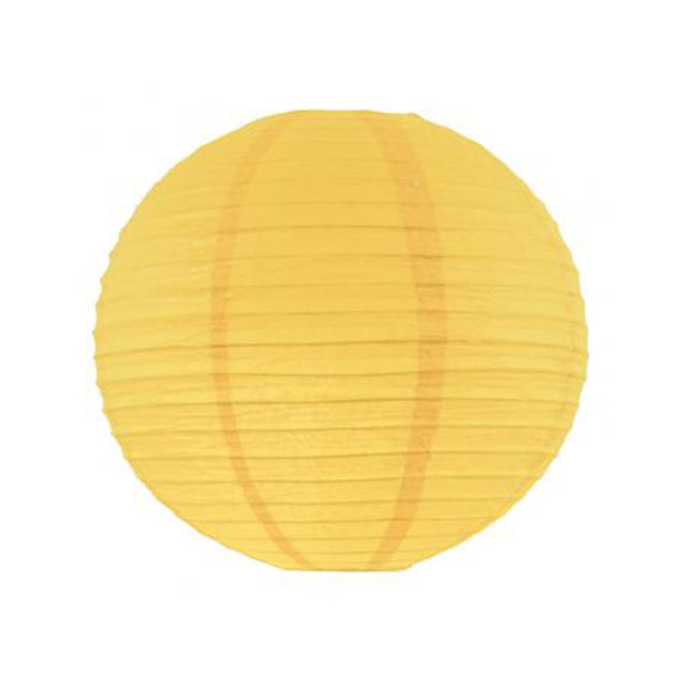 Yellow SunshineRound Paper Lanterns 9.50in 3pcs Decorations - Party Centre - Party Centre
