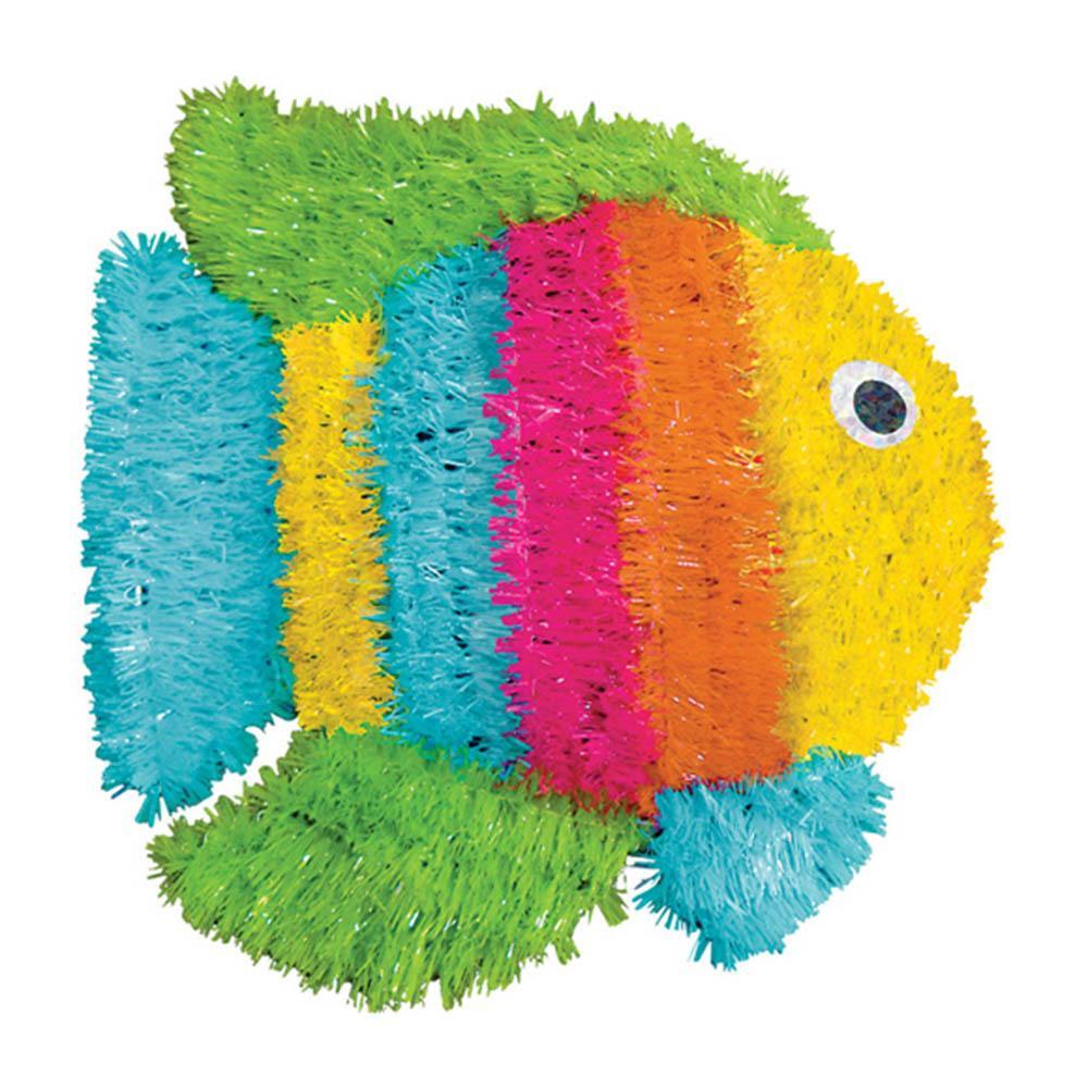 Fish Tinsel Hanging Decoration 13in x 10in Decorations - Party Centre - Party Centre