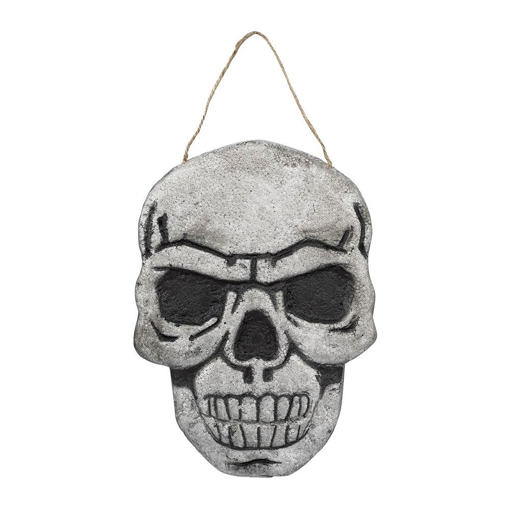 Foam Skull Sign 11.5in x 8.5in Decorations - Party Centre - Party Centre