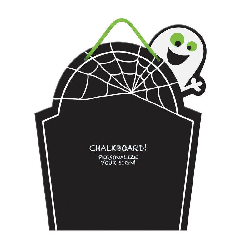 Family Friendly Chalkboard Tombstone Sign Decorations - Party Centre