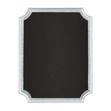 Silver Easel  Glitter Chalkboard Sign 9in x 7in Decorations - Party Centre - Party Centre