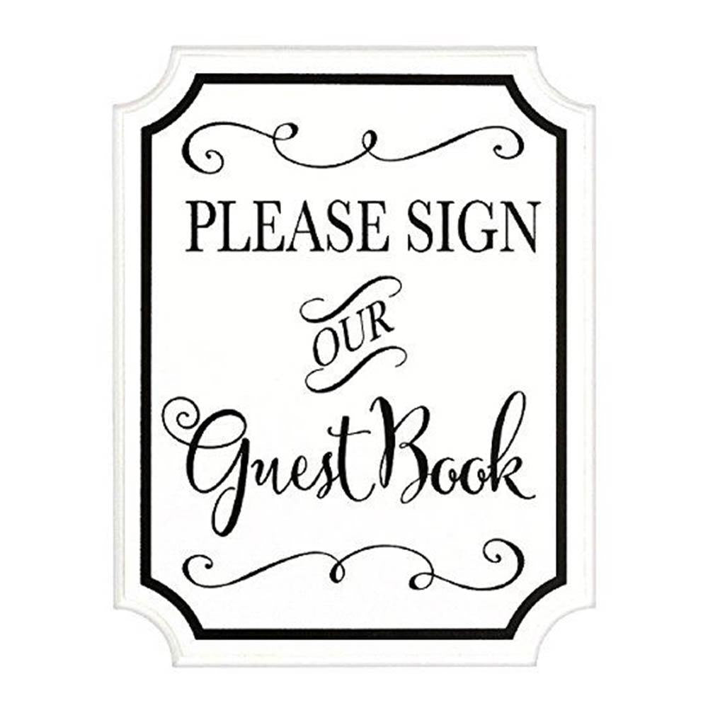 Guest Book Sign Easel 9in x 7in Party Accessories - Party Centre - Party Centre