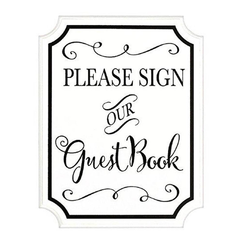 Guest Book Sign Easel 9in x 7in Party Accessories - Party Centre