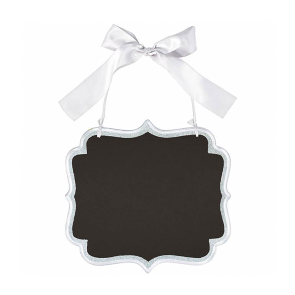 Silver Large Marquee Chalkboard Sign 9.25in x 10in Decorations - Party Centre - Party Centre