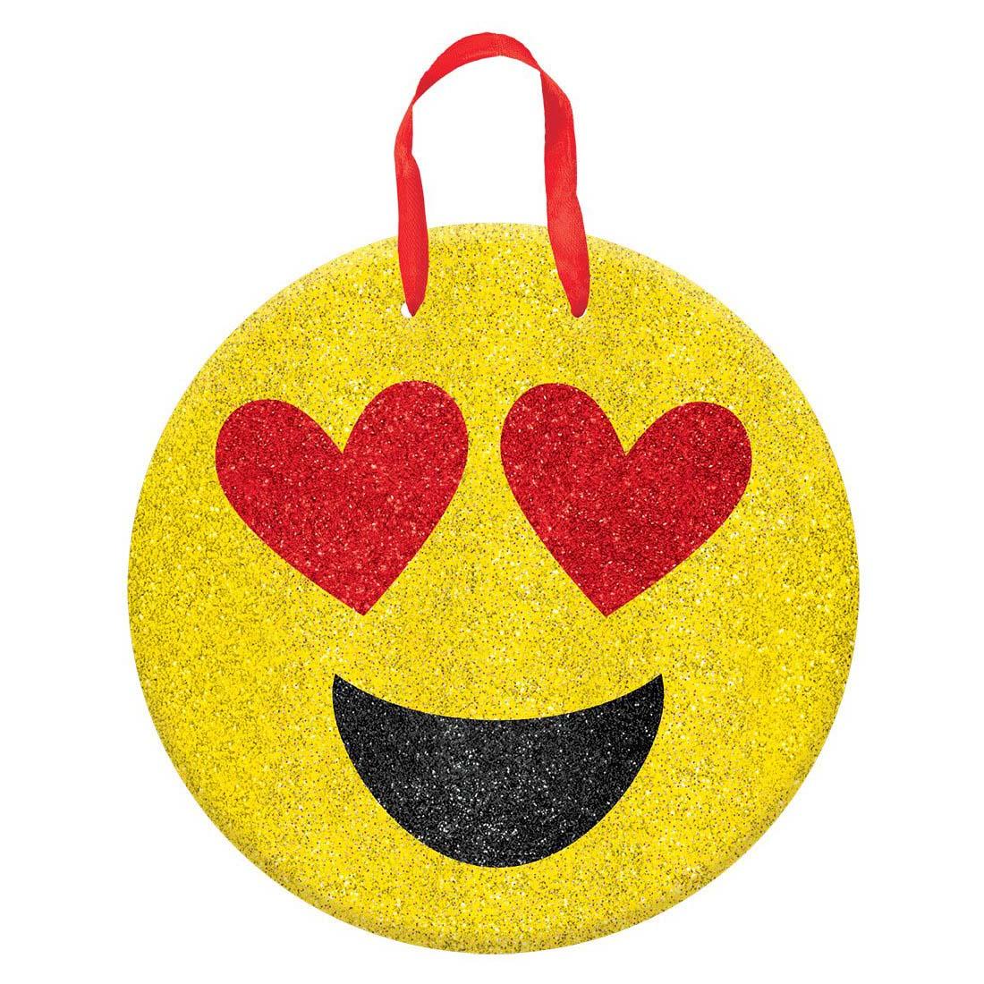 Valentine Emoji Glitter Sign Decorations - Party Centre - Party Centre