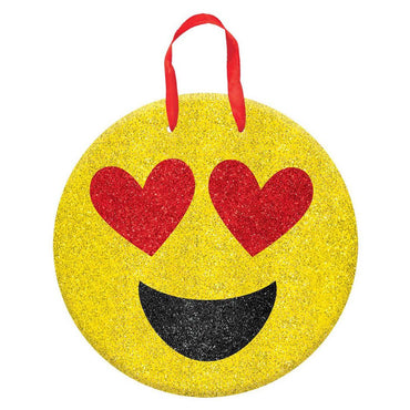 Valentine Emoji Glitter Sign Decorations - Party Centre - Party Centre
