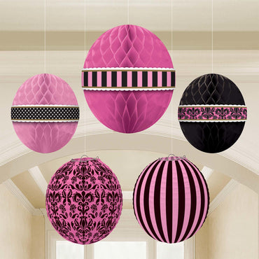 قطع زينة متدلية بتصميم يوم في باريس، 5 قطع - Party Centre