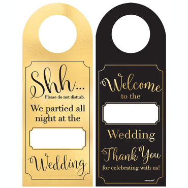 "Wedding Do Not Disturb" Paper Door Hanger 12pcs Decorations - Party Centre - Party Centre
