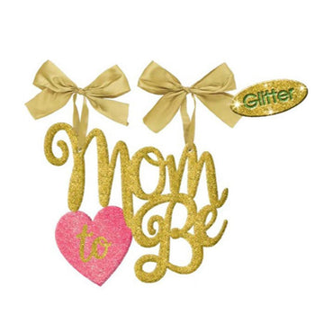 Mom To Be Chair Hanging with Glitter Sign Decorations - Party Centre - Party Centre