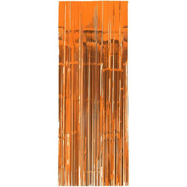 Orange Peel Metallic Curtain 8ft Decorations - Party Centre - Party Centre