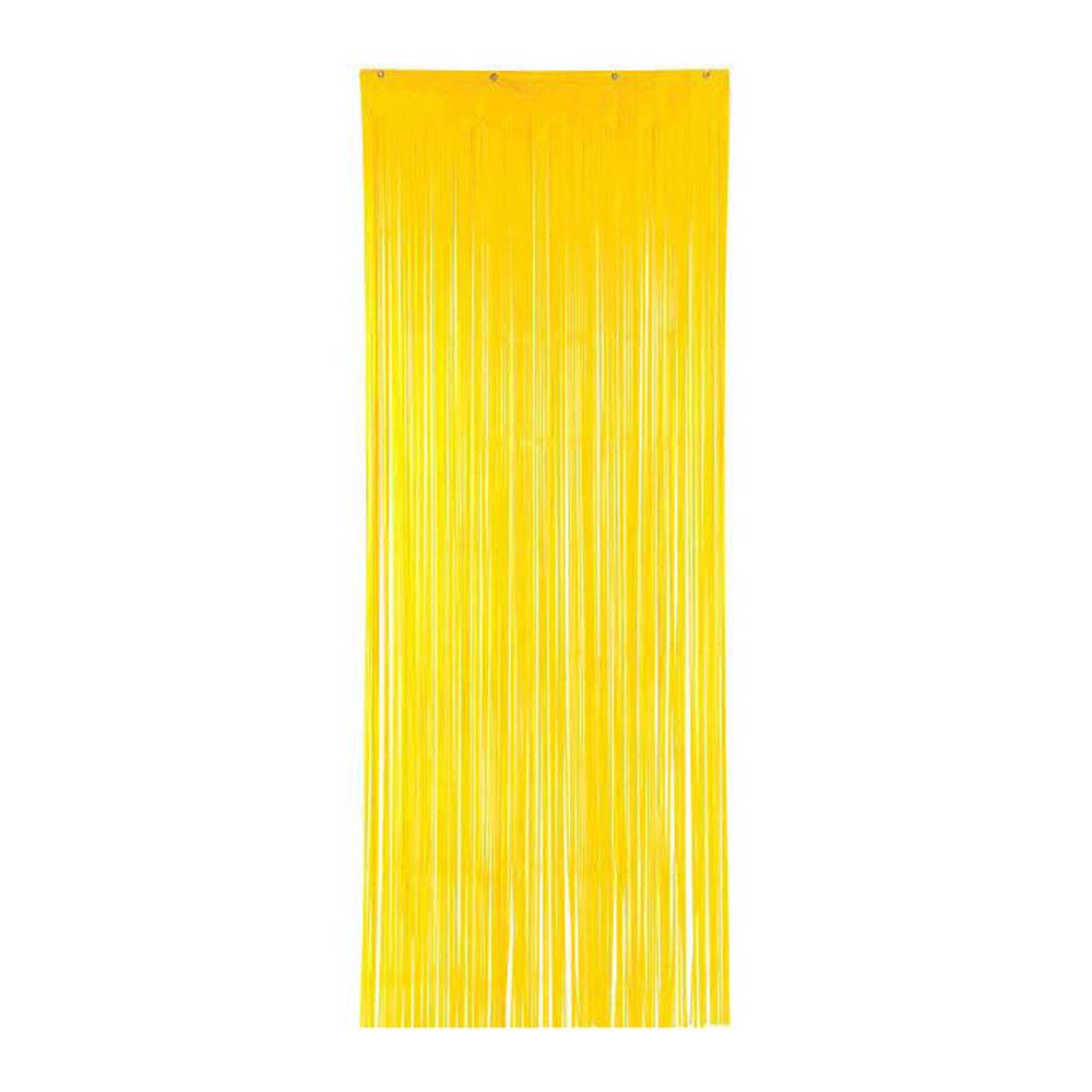 Yellow Sunshine Metallic Curtain 8ft Decorations - Party Centre - Party Centre