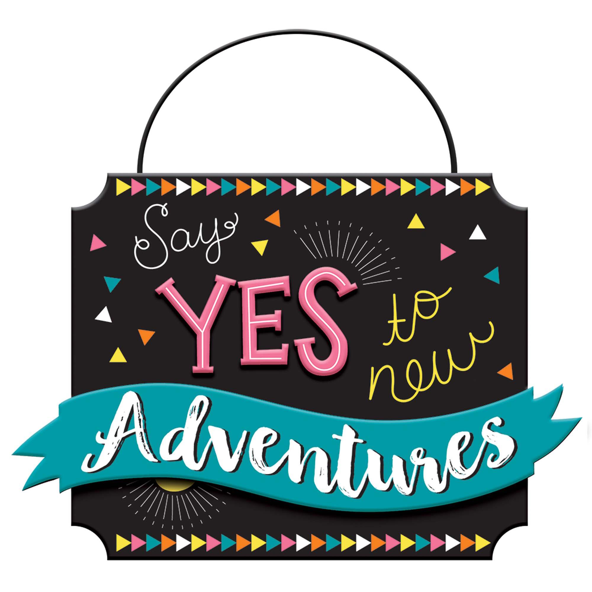 Grad Say Yes To New Adventures Mini Message Decorations - Party Centre - Party Centre