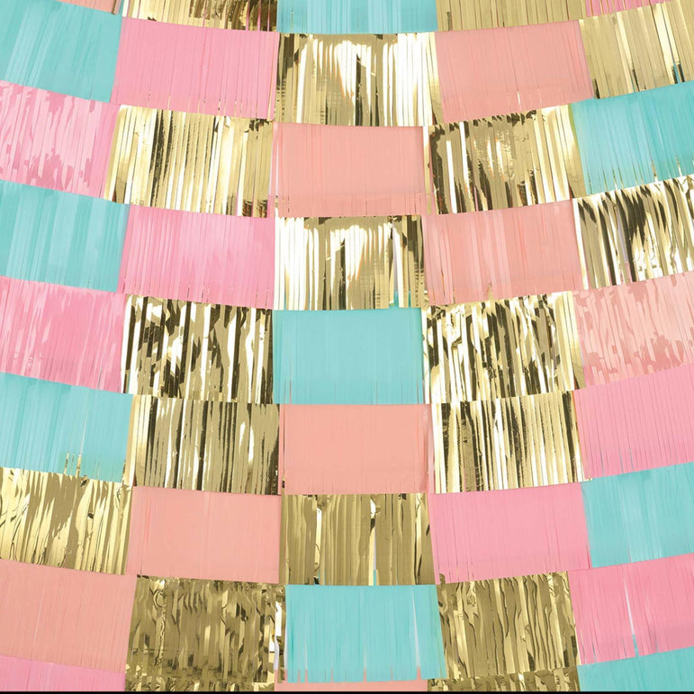 Pastel Paper & Foil Backdrop Decorating Banner Decorations - Party Centre