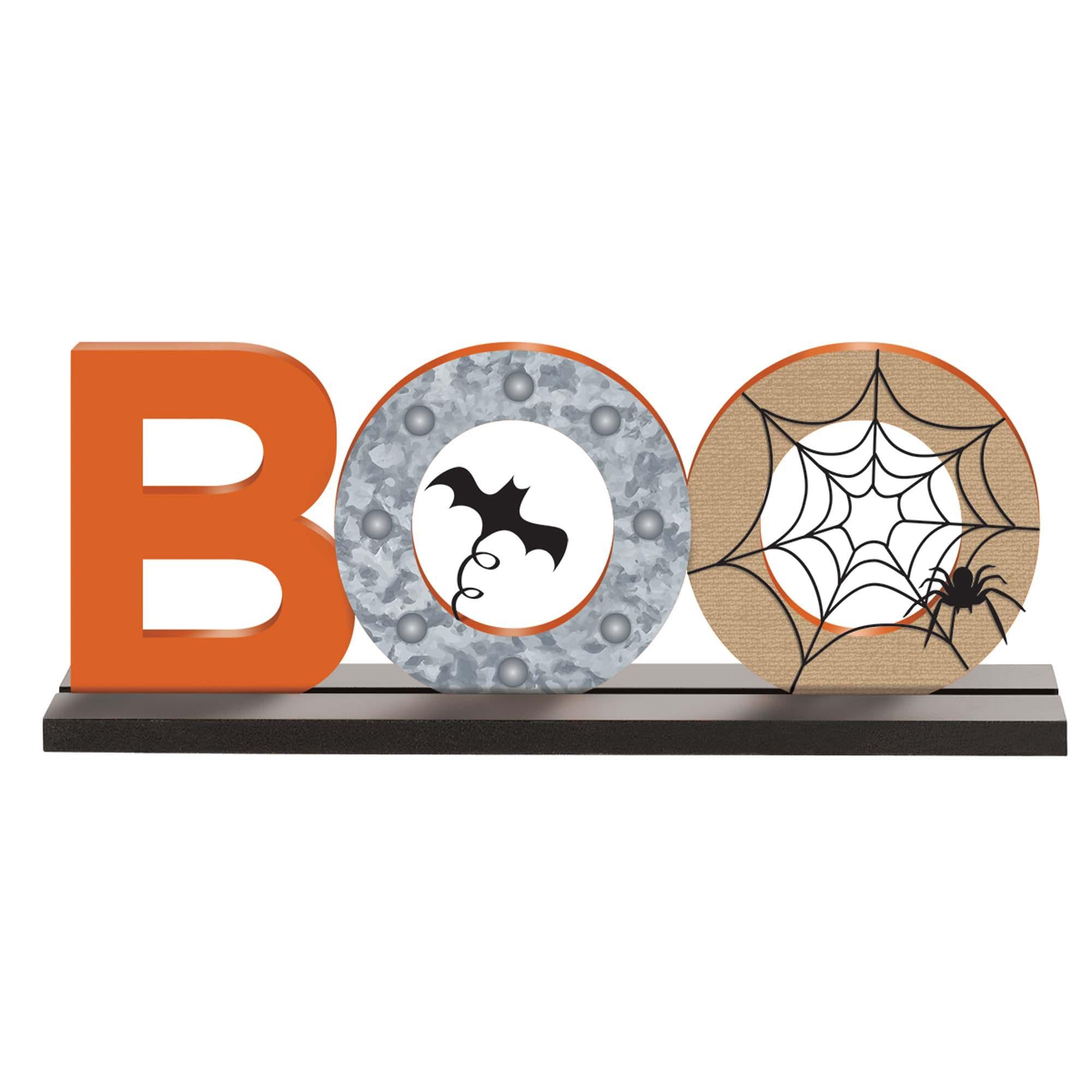 Boo Standing Base Sign Decoration Decorations - Party Centre - Party Centre