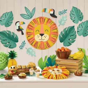 Get Wild Birthday Wall Decorating Kit - Party Centre