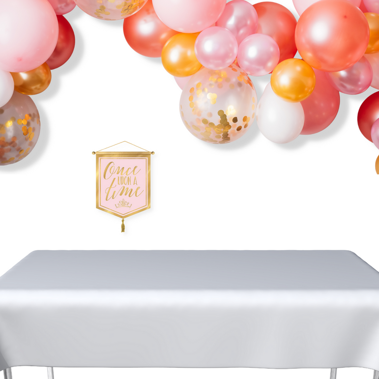 زينة لافتة كتان للتعليق من مجموعة ونس ابون ا تايم لحفلات بطابع أميرات ديزني