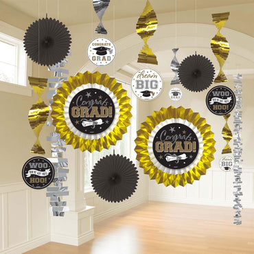 Grad Decorating Kit Paper & Foil Decorations - Party Centre - Party Centre