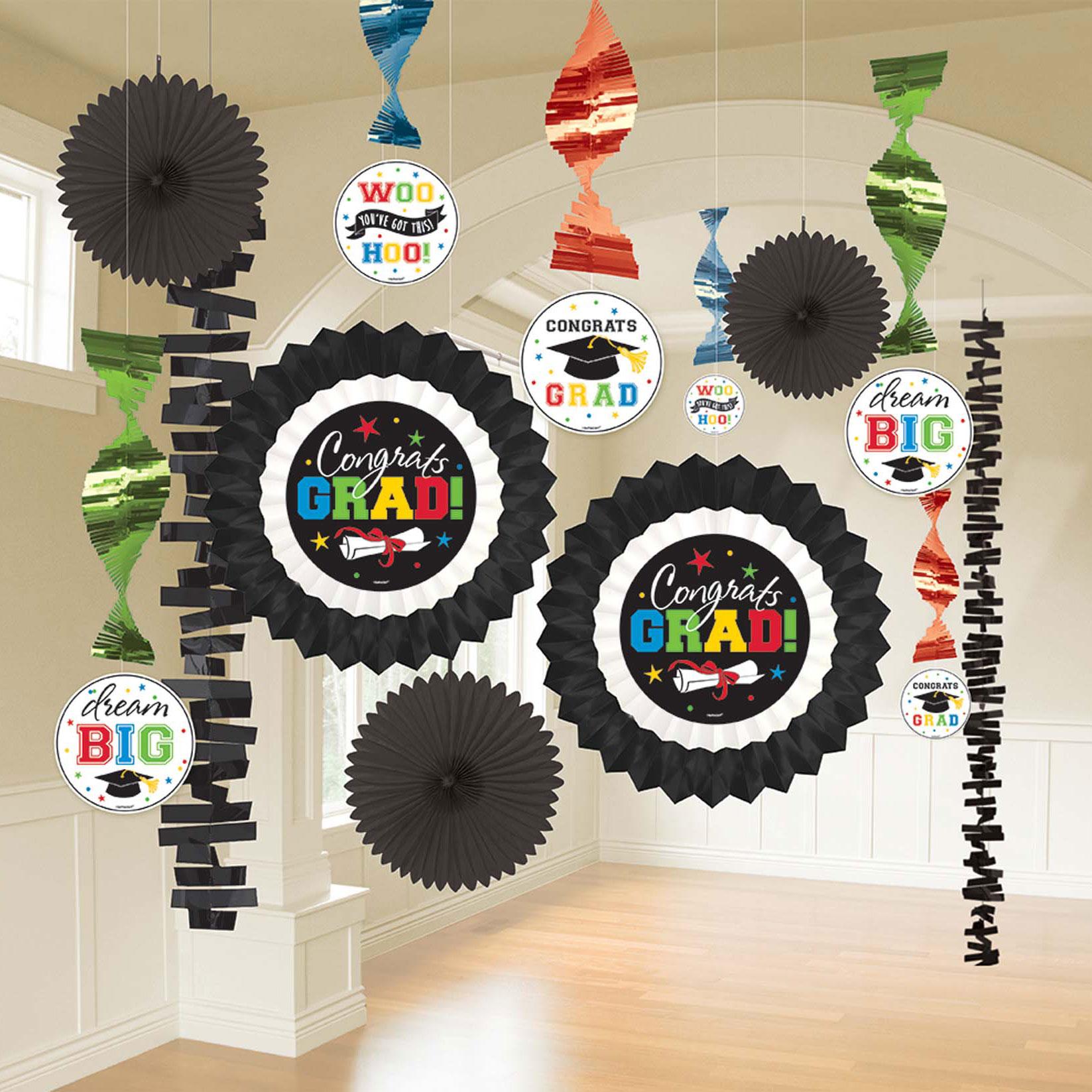 Grad Multi Color Paper & Foil Decorating Kit Decorations - Party Centre - Party Centre