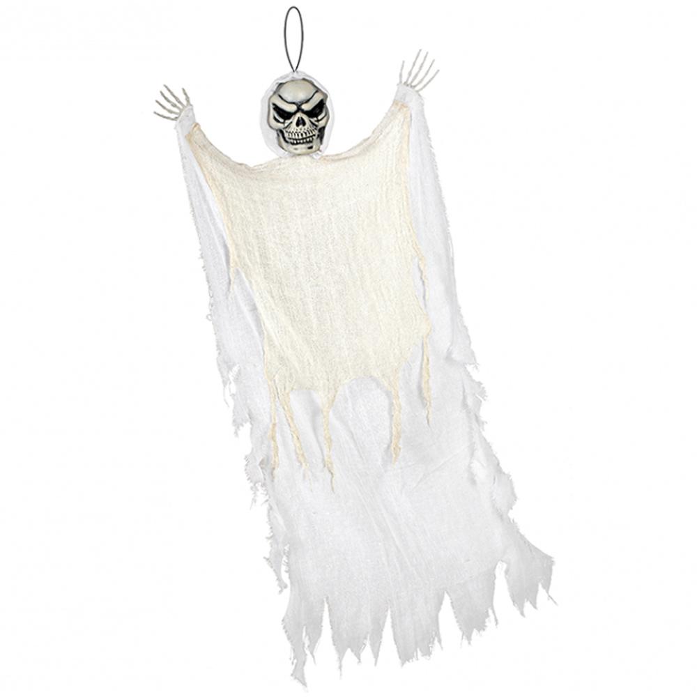 Hanging White Reaper Fabric & Plastic 48in Decorations - Party Centre - Party Centre