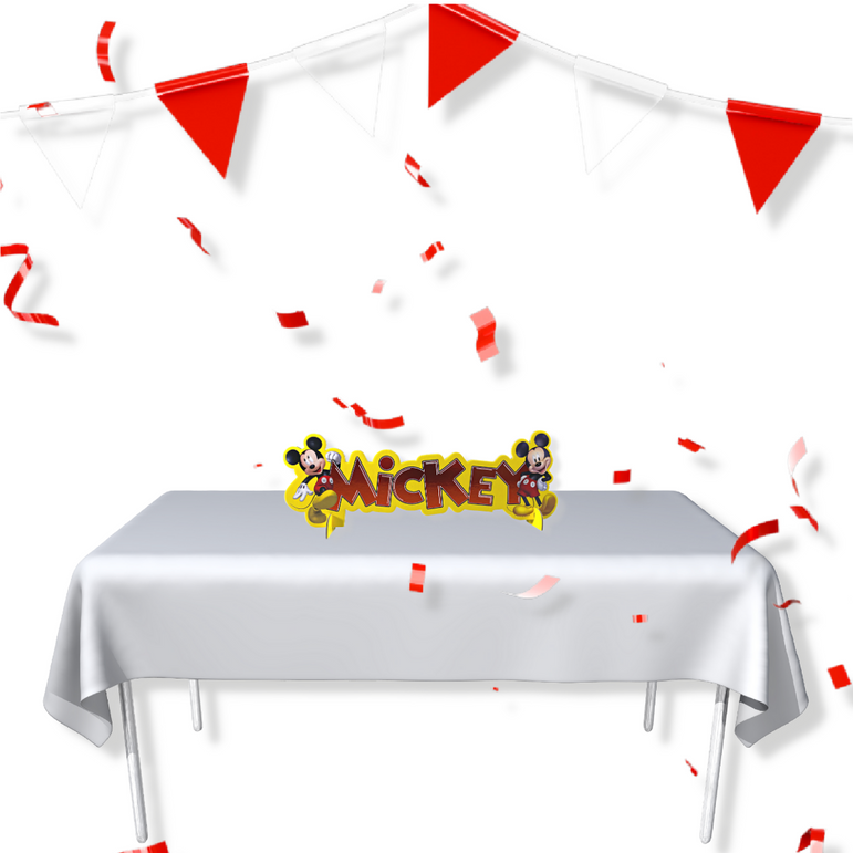 زينة ورقية للطاولة بشخصية ميكي ماوس فور ايفر