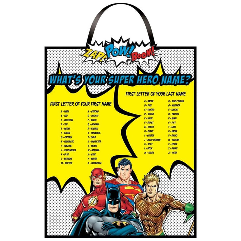 لوحة للاسم بتصميم جاستس ليج هيروز يونايت