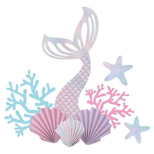 Shimmering Mermaids Wall Decorating Kit - Party Centre