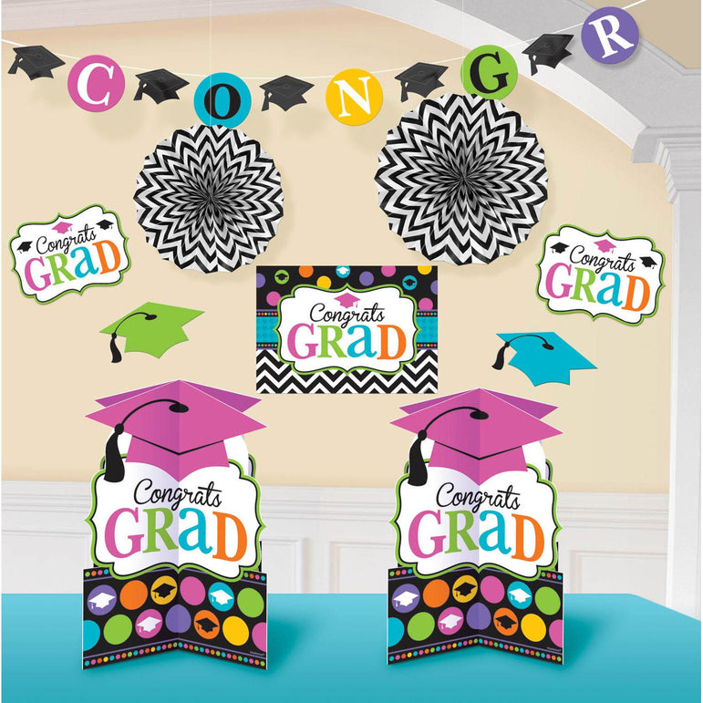 Graduation Dream Big Decorating Kit 10pcs Decorations - Party Centre