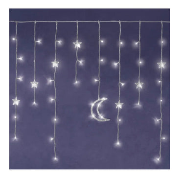 LED Lighted Star & Moon Decoration 3ft - Party Centre