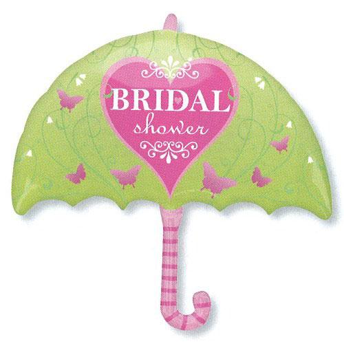 Bridal Shower Umbrella Foil Balloon 24 x 30in Balloons & Streamers - Party Centre - Party Centre