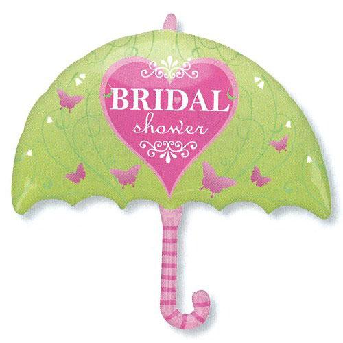Bridal Shower Umbrella Foil Balloon 24 x 30in Balloons & Streamers - Party Centre