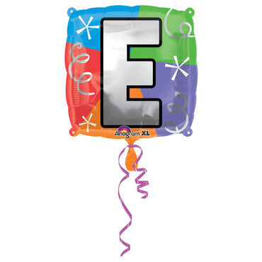 Letter E Square Foil Balloon 45cm Balloons & Streamers - Party Centre - Party Centre