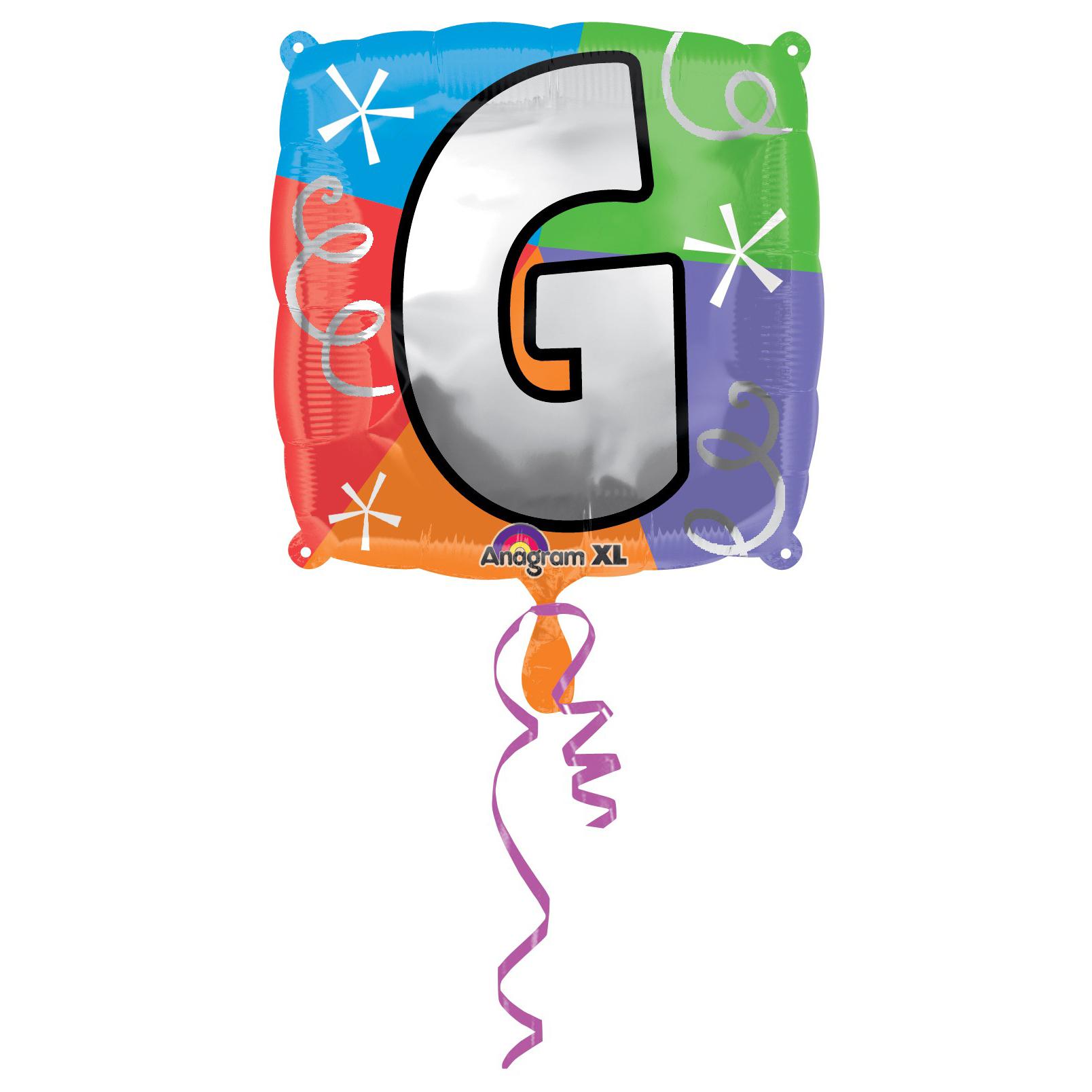 Letter G Square Foil Balloon 45cm Balloons & Streamers - Party Centre - Party Centre